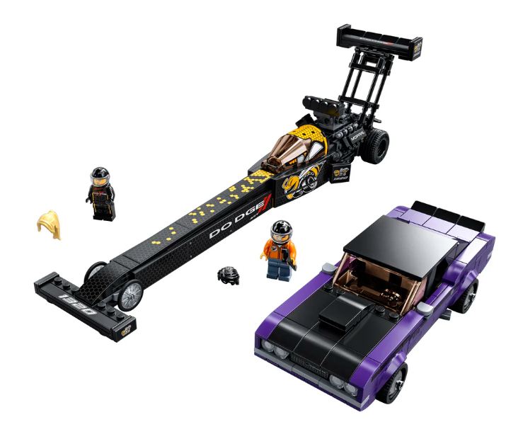 Lego Mopar Dodge//SRT Top Fuel Dragster and 1970 Dodge Challenger T/A