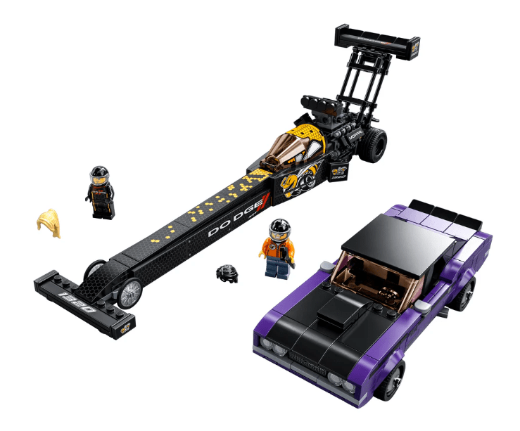 Lego Mopar Dodge//SRT Top Fuel Dragster and 1970 Dodge Challenger T/A - Marah Kids