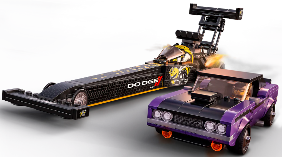 Lego Mopar Dodge//SRT Top Fuel Dragster and 1970 Dodge Challenger T/A