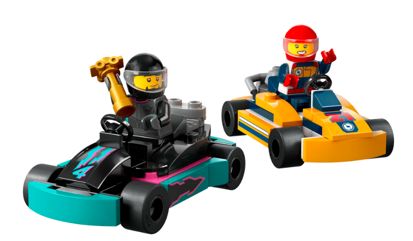 Lego Go-Karts and Race Drivers