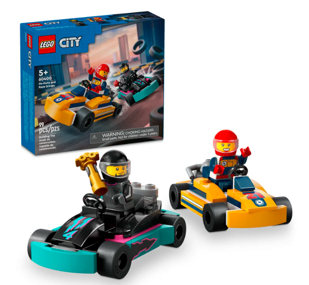 Lego Go-Karts and Race Drivers