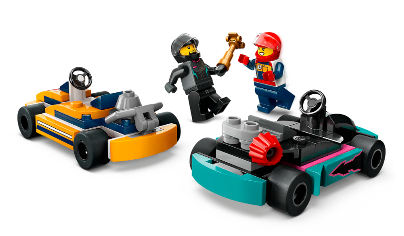 Lego Go-Karts and Race Drivers