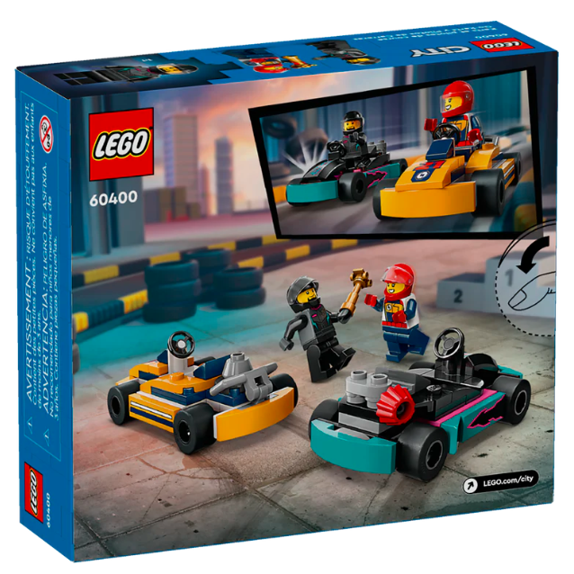 Lego Go-Karts and Race Drivers