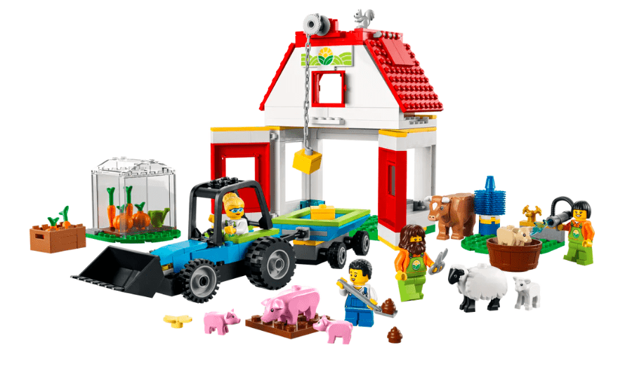 Lego Barn & Farm Animals - Marah Kids