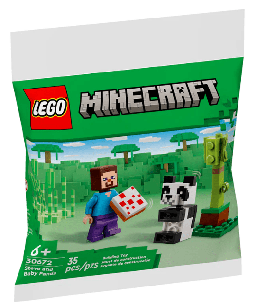 Lego Steve and Baby Panda - Marah Kids