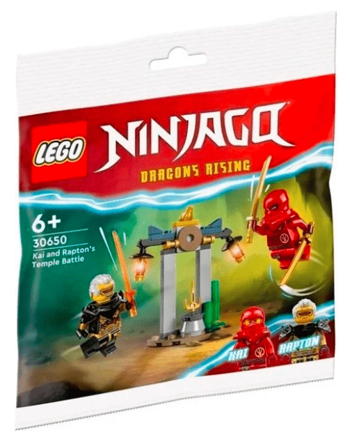 Lego Kai and Rapton's Temple Battle - Marah Kids