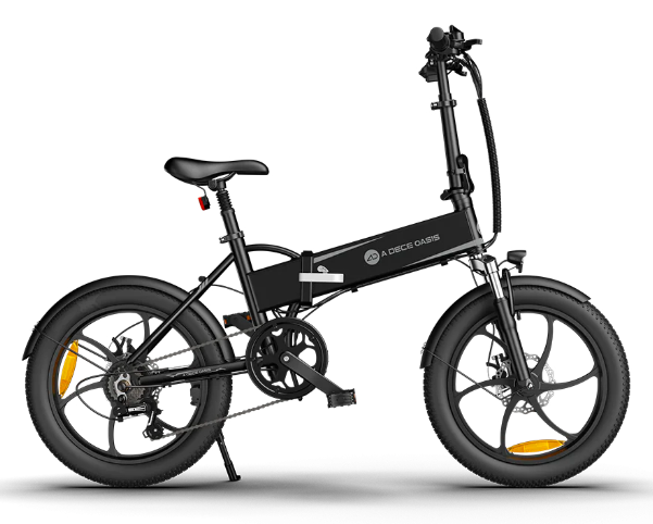 ADO A20 Folding Electric Bike – 250W Motor, 25km/h Speed, 20" Wheels – Lightweight Urban E-Bike (Black)