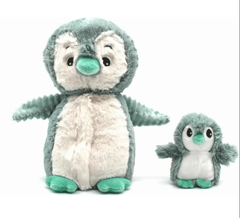 Iglou the Penguin – Mom & Baby Plush Toy – Mint - Marah Kids