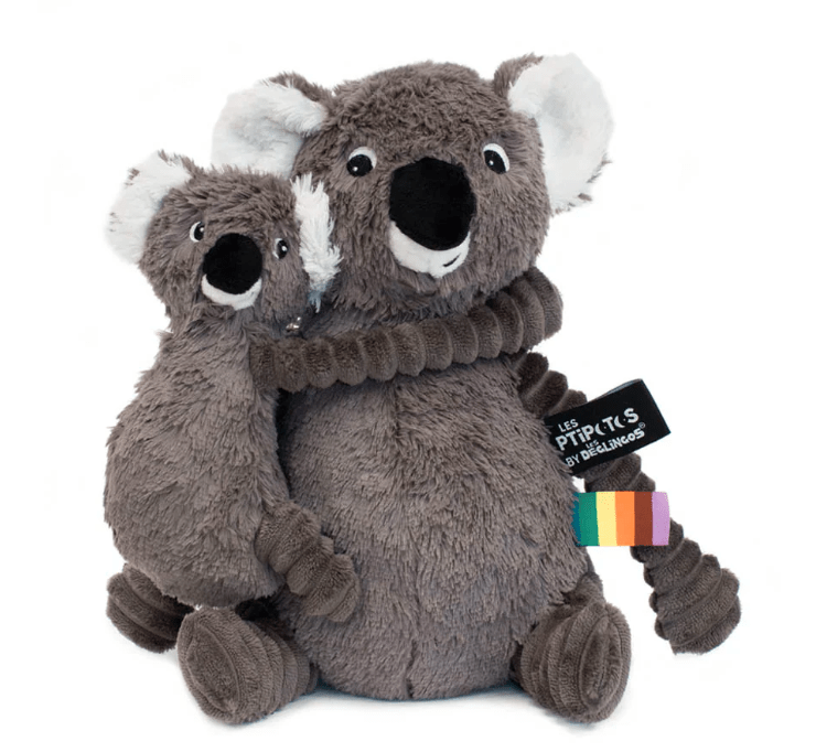 Trankilou the Koala – Mom & Baby Cuddle Toy – Grey - Marah Kids