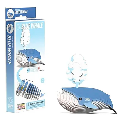 EUGY Blue Whale 3D Puzzle – Largest Animal DIY Puzzle Toy
