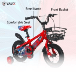 VAUX Super Vaux 16" Kids Bike - Black - Marah Kids