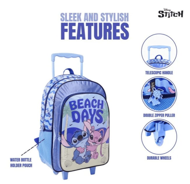 DISNEY STITCH FLOATING STITCH 5IN1 TROLLEY BOX SET 18" - Marah Kids