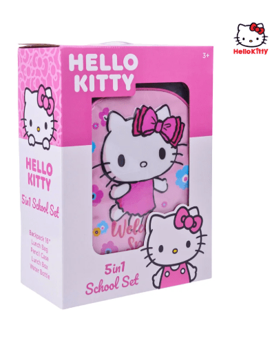 SANRIO HELLO KITTY WELCOM SPRING 5IN1 BACKPACK SET 16 - Marah Kids