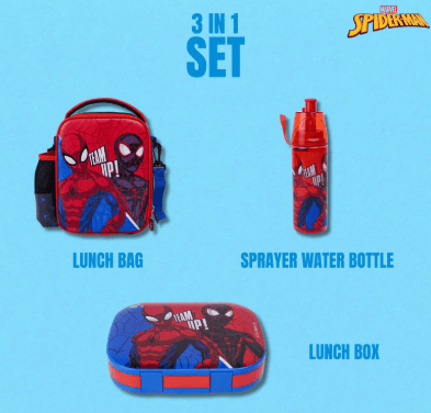 MARVEL SP SMASH, LUNCH BAG, WATER BOTTLE AND LUNCH BOX - Marah Kids