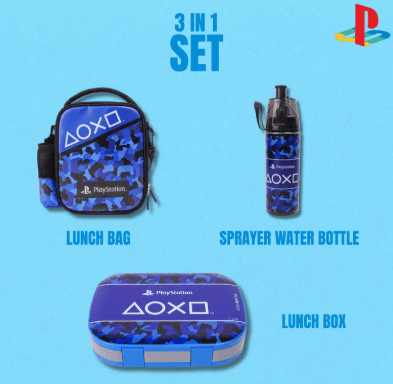 SONY PS SMASH, LUNCH BAG, WATER BOTTLE AND LUNCH BOX - Marah Kids