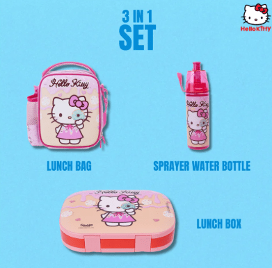 SANRIO HELLO KITTY SMASH, LUNCH BAG, WATER BOTTLE AND LUNCH BOX - Marah Kids
