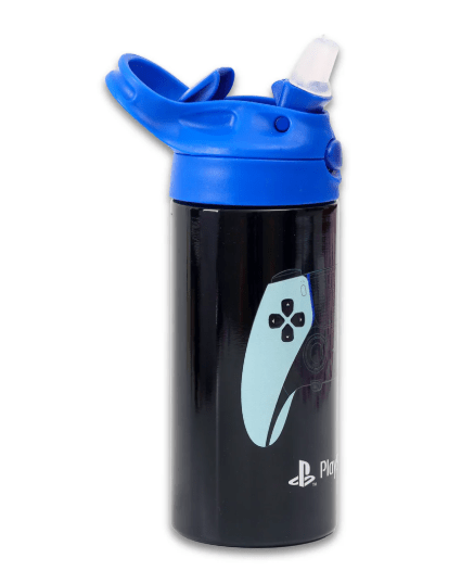 Sony Playstation Controllers Plastic water bottle with strap 400ml - Marah Kids