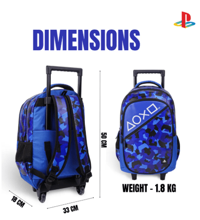 SONY PLASTATION PLAY IN CAMO 18" TROLLEY - Marah Kids