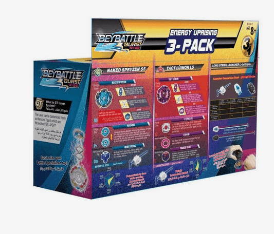 BeyBattle Burst - Beyblade Bbattle Energy Uprising 3Pk S5 - Marah Kids