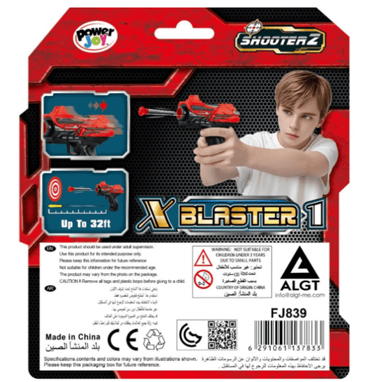 Power Joy Shooterz X Blaster 1 with 6 Foam Bullets - Marah Kids