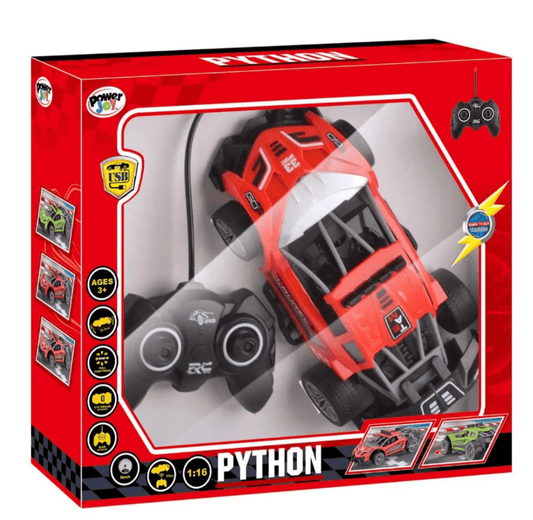 Power Joy RC Python 1/16, Battery Opertaed, Assorted 1 Piece - Marah Kids