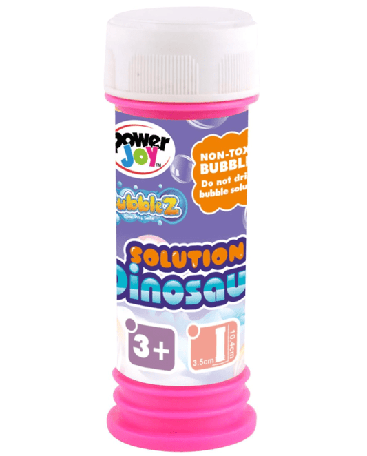 Power Joy Bubble Solution Dinosaur 50ml, Assorted 1 Piece - Marah Kids