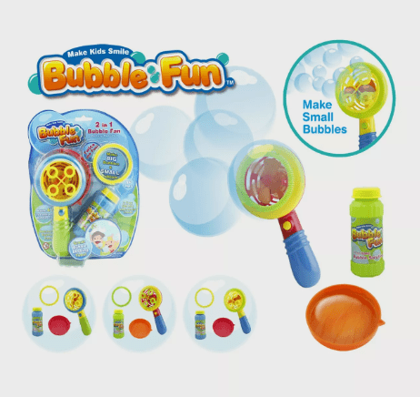 Power Joy Bubble Fan Micro Bubble Battery Operated - Marah Kids
