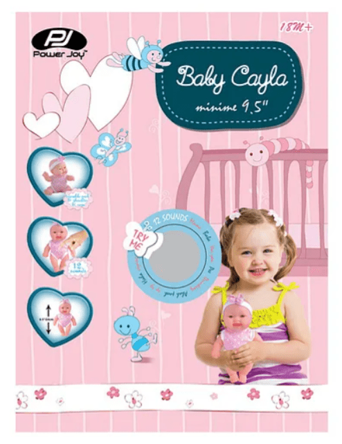 Power Joy Baby Cayla Minime 24cm with 12S Battery Operated - Marah Kids