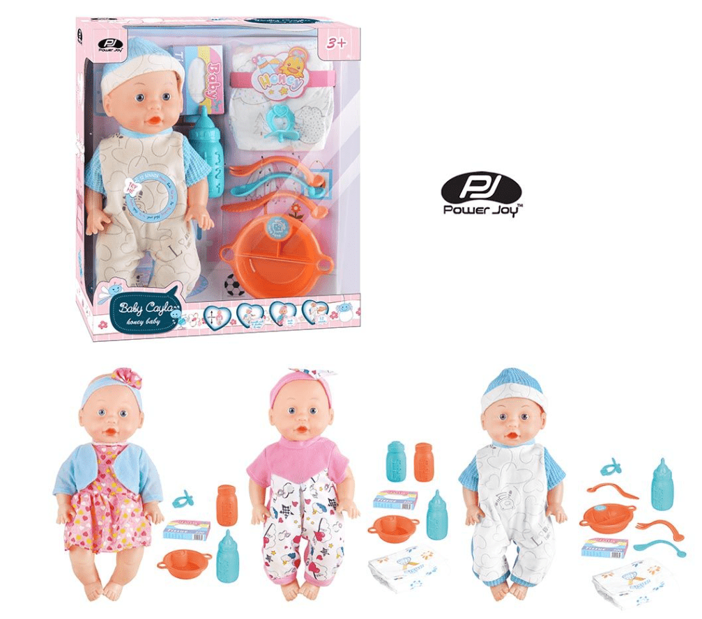 Power Joy Baby Cayla 31cm Honey Set, Battery Operated - Marah Kids