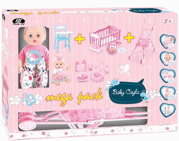 Power Joy Baby Cayla Megapack Doll 30cm Battery Operated - Marah Kids