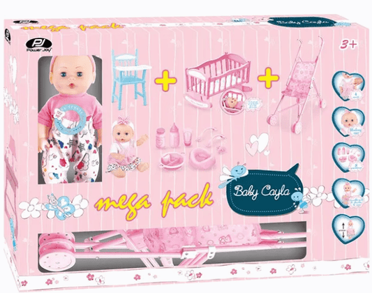 Power Joy Baby Cayla Megapack Doll 30cm Battery Operated - Marah Kids