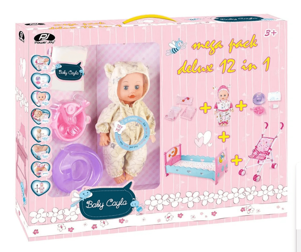 Power Joy Baby Cayla Megapack Deluxe 12in1 Battery Operated - Marah Kids