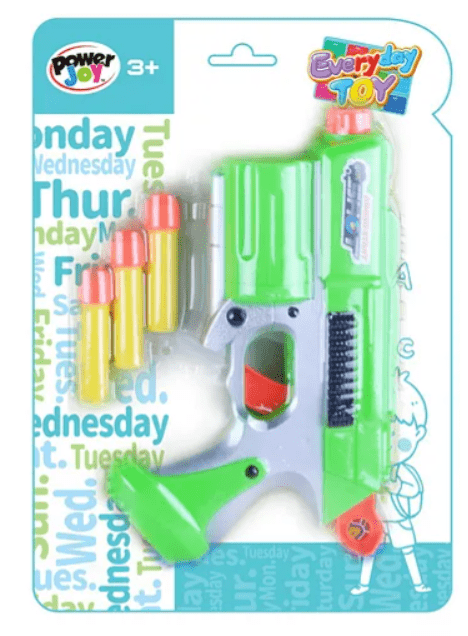 Power Joy Everyday Toy Foam Dart Blaster Gun - Marah Kids