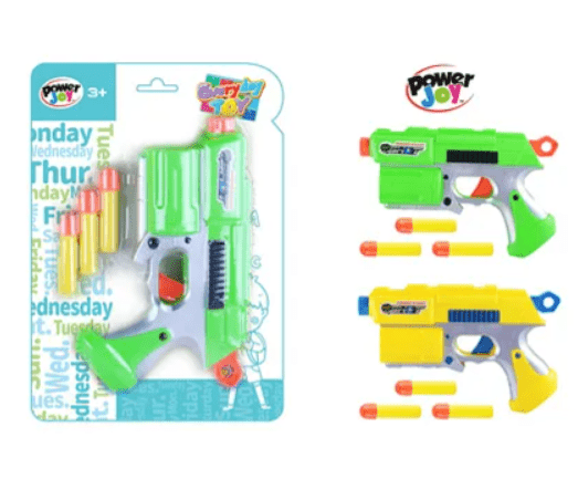 Power Joy Everyday Toy Foam Dart Blaster Gun - Marah Kids
