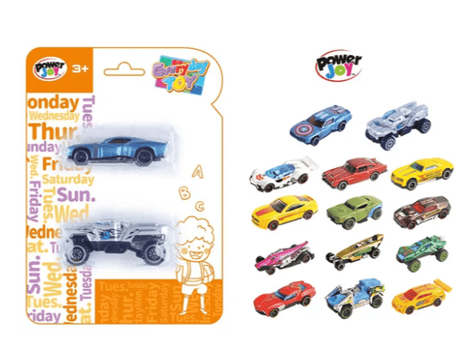 Power Joy Everyday Toy Alloy Car 2pieces - Marah Kids
