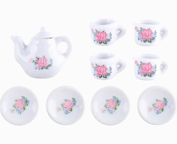 Power Joy Everyday Toy Porcelain Tea Set 9pieces - Marah Kids