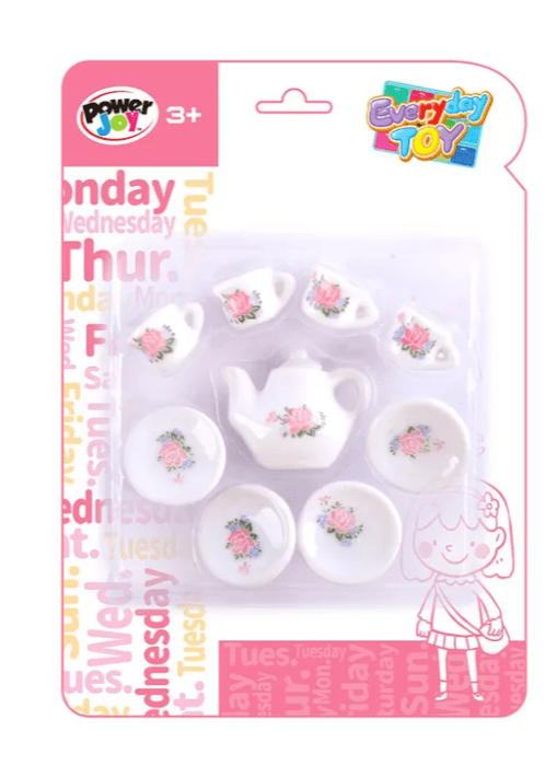 Power Joy Everyday Toy Porcelain Tea Set 9pieces - Marah Kids