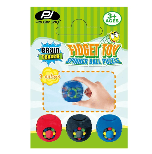 Power Joy Fidget Toy Spinner Ball Assorted (Color May Vary) - Marah Kids