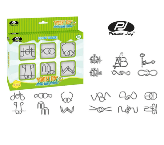 Power Joy Fidget Toy Metal Wire Puzzle Assorted - Marah Kids