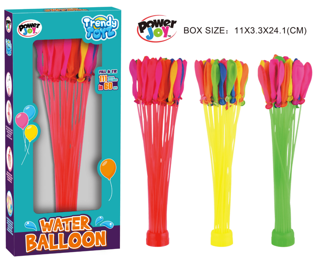 Power Joy Trendy Water Balloon 111 pieces - Marah Kids