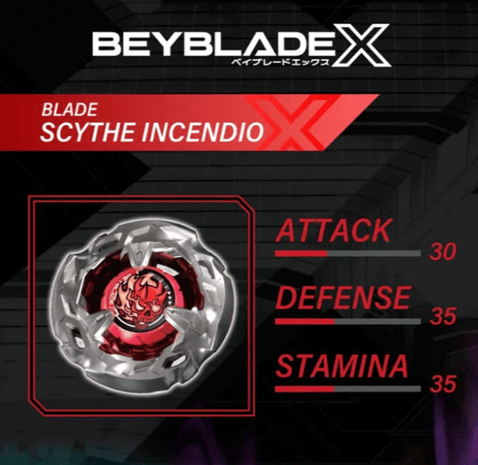 Beyblade X Launcher Scythe Incendio 4 - 60T - Marah Kids