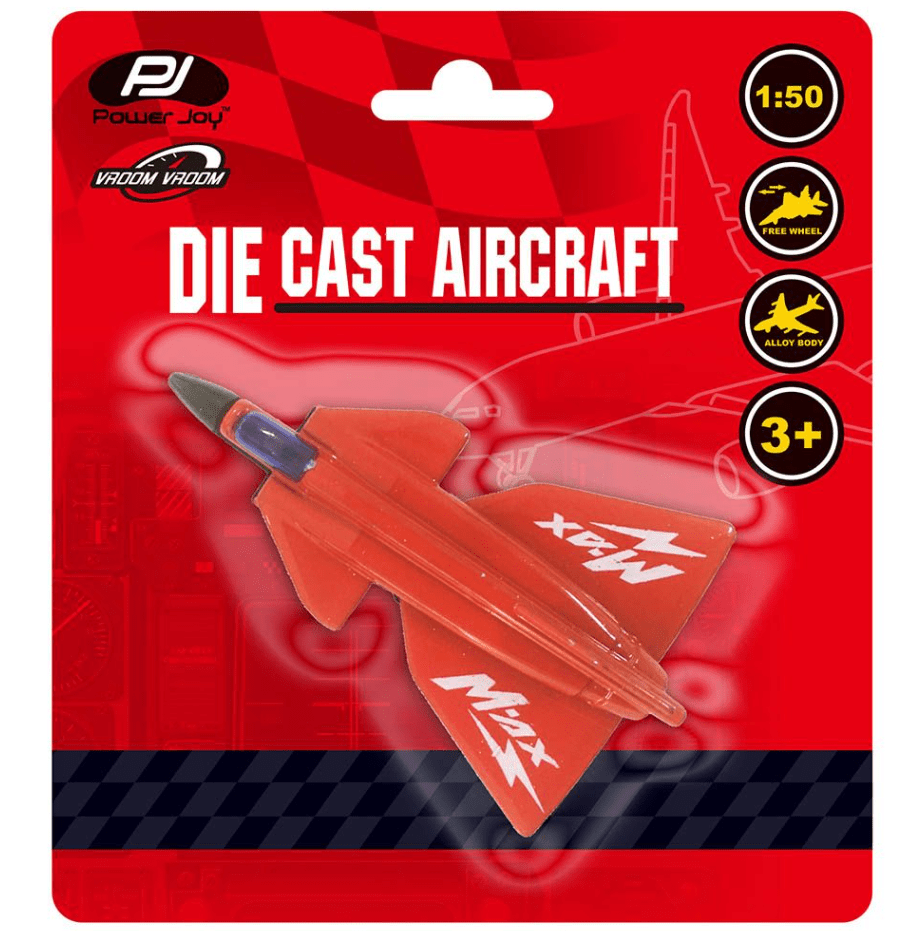 Power Joy Vroom Vroom Diecast Aircraft, Assortment - Marah Kids