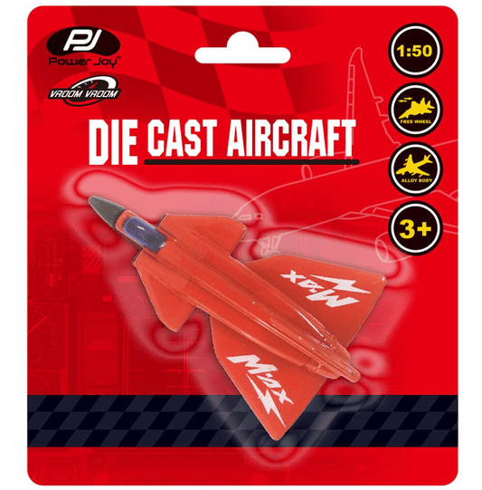 Power Joy Vroom Vroom Diecast Aircraft, Assortment - Marah Kids