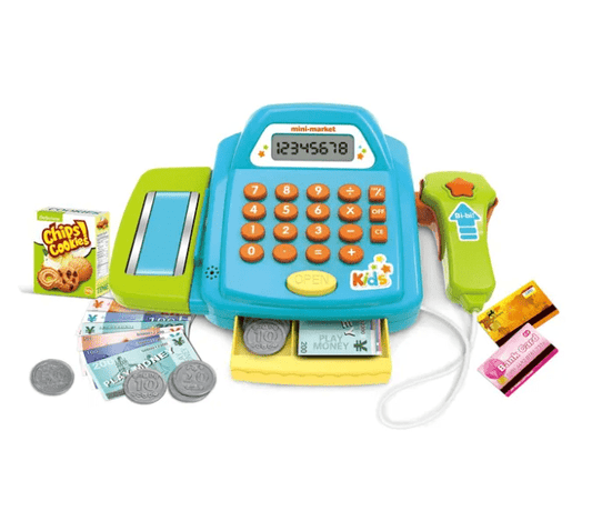 Power Joy Yumyum Cash Register Mini Market Battery Operated - Marah Kids