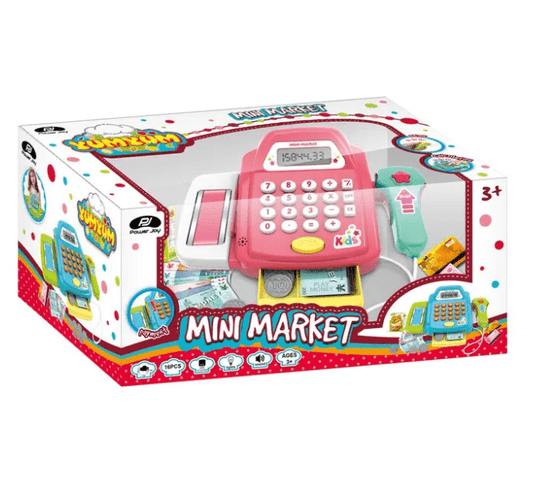 Power Joy Yumyum Cash Register Mini Market Battery Operated - Marah Kids