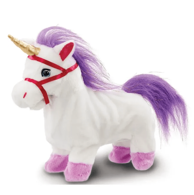 ADDO - Pitter Patter Pets Walk Along Unicorns Version 2 Interactive Plush Toy - Marah Kids