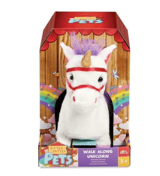 ADDO - Pitter Patter Pets Walk Along Unicorns Version 2 Interactive Plush Toy - Marah Kids