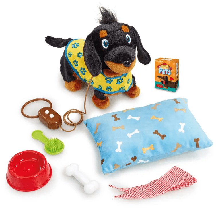ADDO - Pitter Patter Wiggle Jiggle Dachshund Deluxe Interactive Soft Toy - Marah Kids
