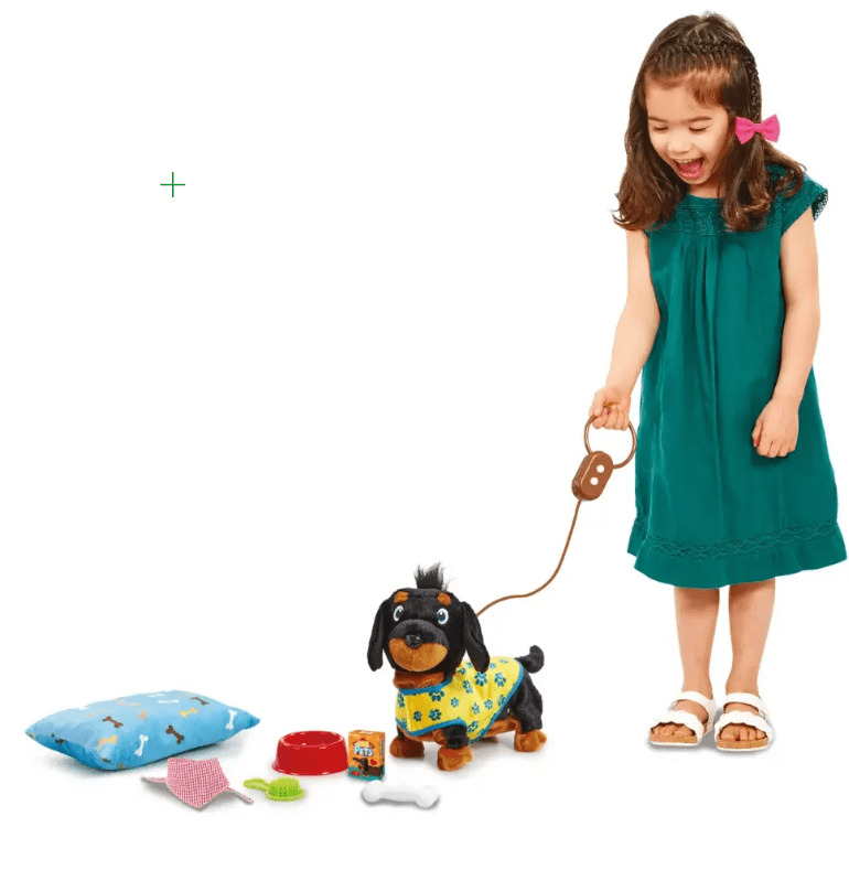 ADDO - Pitter Patter Wiggle Jiggle Dachshund Deluxe Interactive Soft Toy - Marah Kids