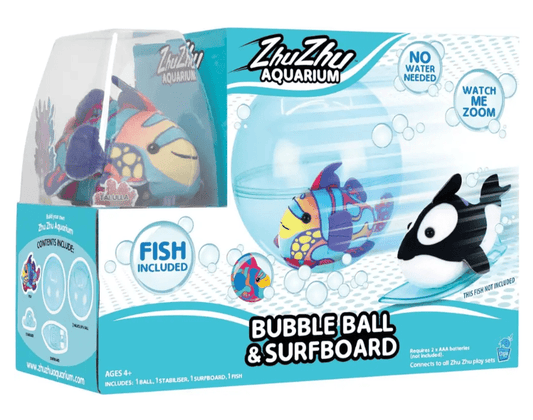 Zhu Zhu Pets Aquarium Bubble Ball And Surfboard - Marah Kids